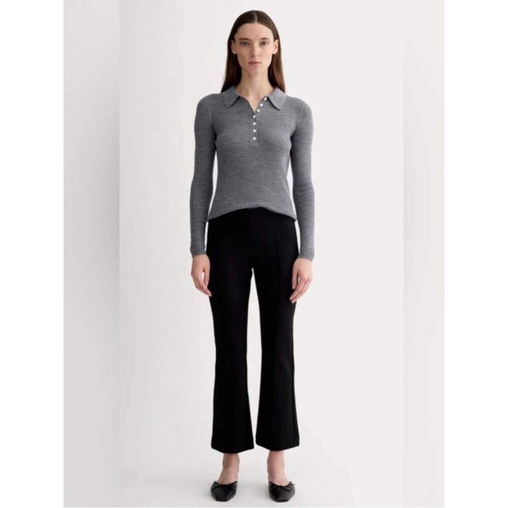New Everlane The Dream Kick Flare Pant in Black Size S